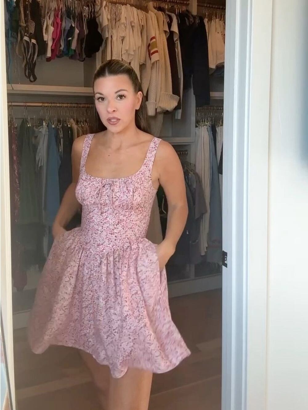 Reformation Daria Linen Dress in Rosin 8